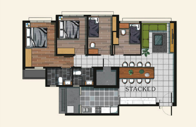 8 different 5-room HDB layout ideas to make the most use of space