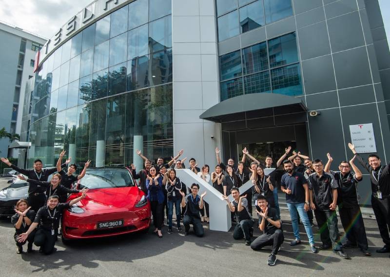 Tesla Model Y begins deliveries in Singapore