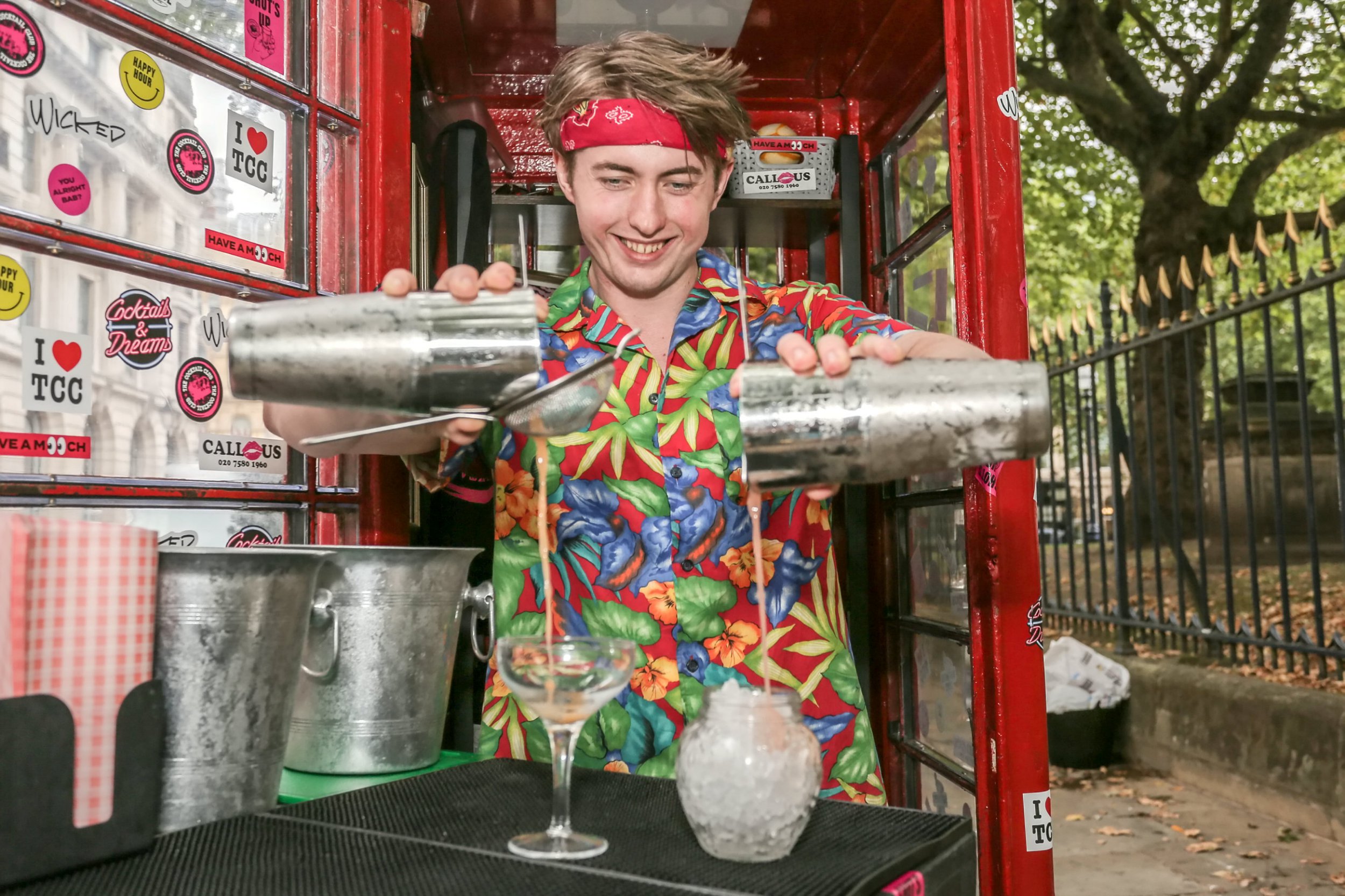 World’s smallest cocktail bar opens in iconic red phone box