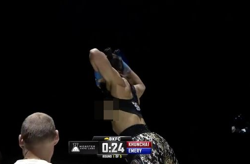 Footage Shows Boxer Tai Emery Flashing Boobs To Crowd After Brutal KO Win In BKFC (WATCH)