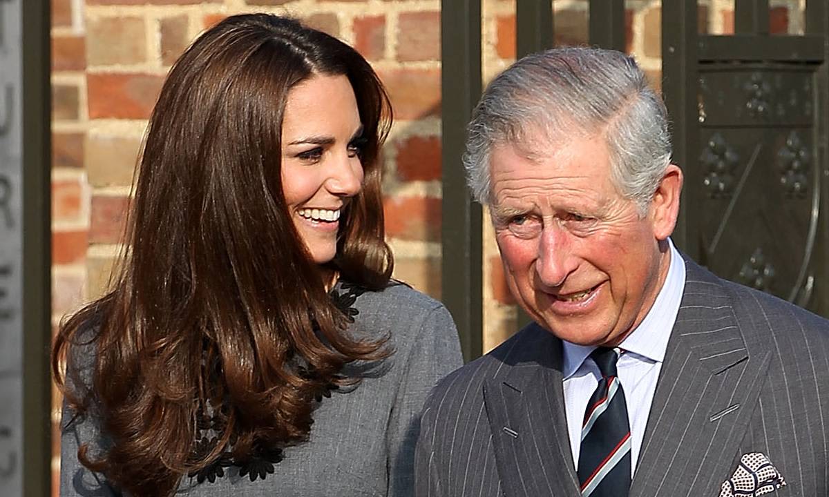 Kate Middleton captured comforting Prince Charles during touching moment