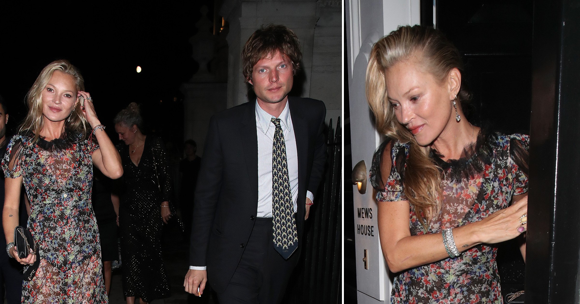 Kate Moss steps out with boyfriend Count Nikolai von Bismarck at launch of new wellness brand Cosmoss