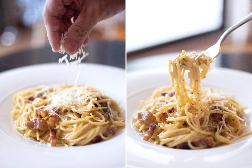 The tastiest triple threat: Make this creamy pasta ‘pancetta cacio e pepe’ with bacon, cheese and black pepper