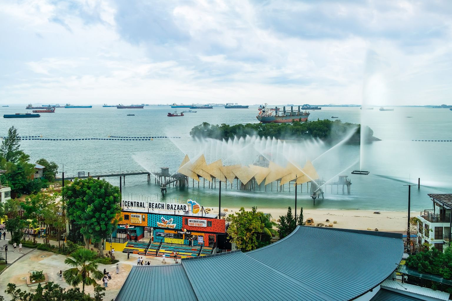 New attraction Central Beach Bazaar opens at Sentosa, as visitor numbers rise