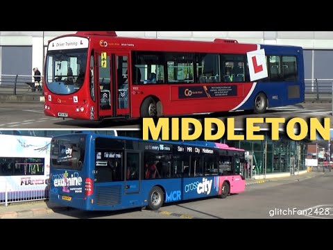 Buses at Middleton Interchange, England