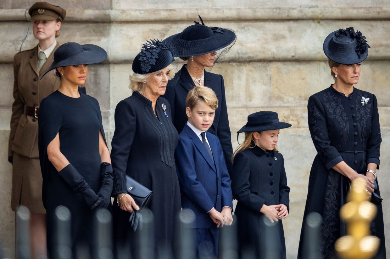 Meghan Markle wipes away tear after Queen Elizabeth’s funeral