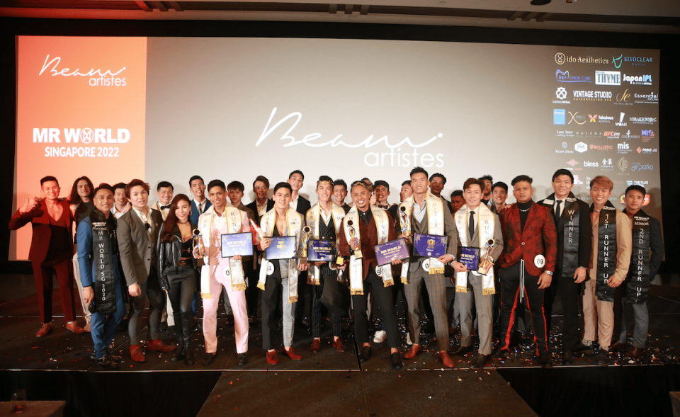 Here are the winners of the Mr World Singapore 2022 pageant