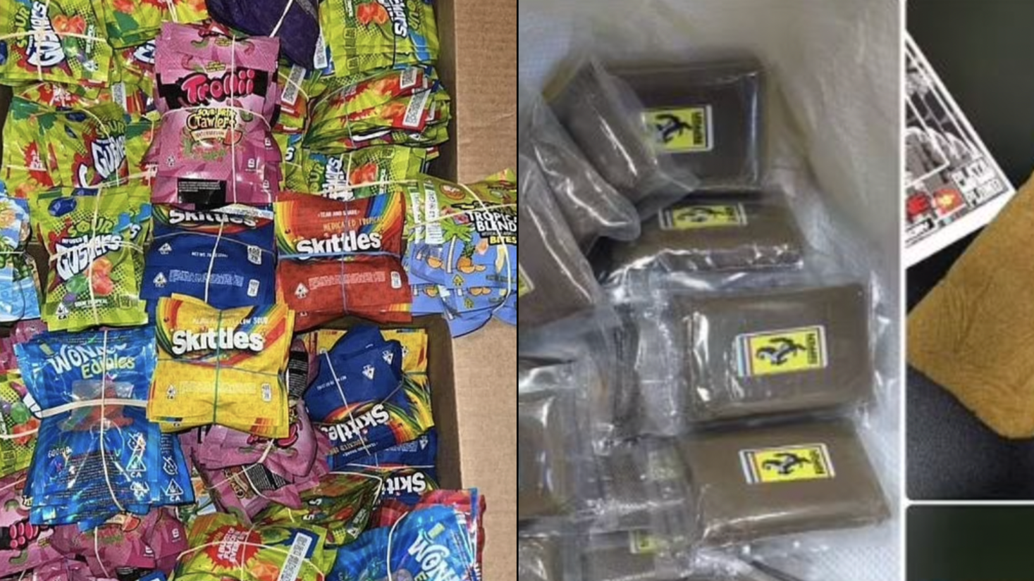 Cannabis packaged in fake Haribo bags are being 'marketed at children' on social media