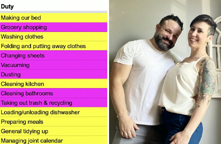 Relationship Coach Says Colour Coded Chore Spreadsheet Has Made Sex