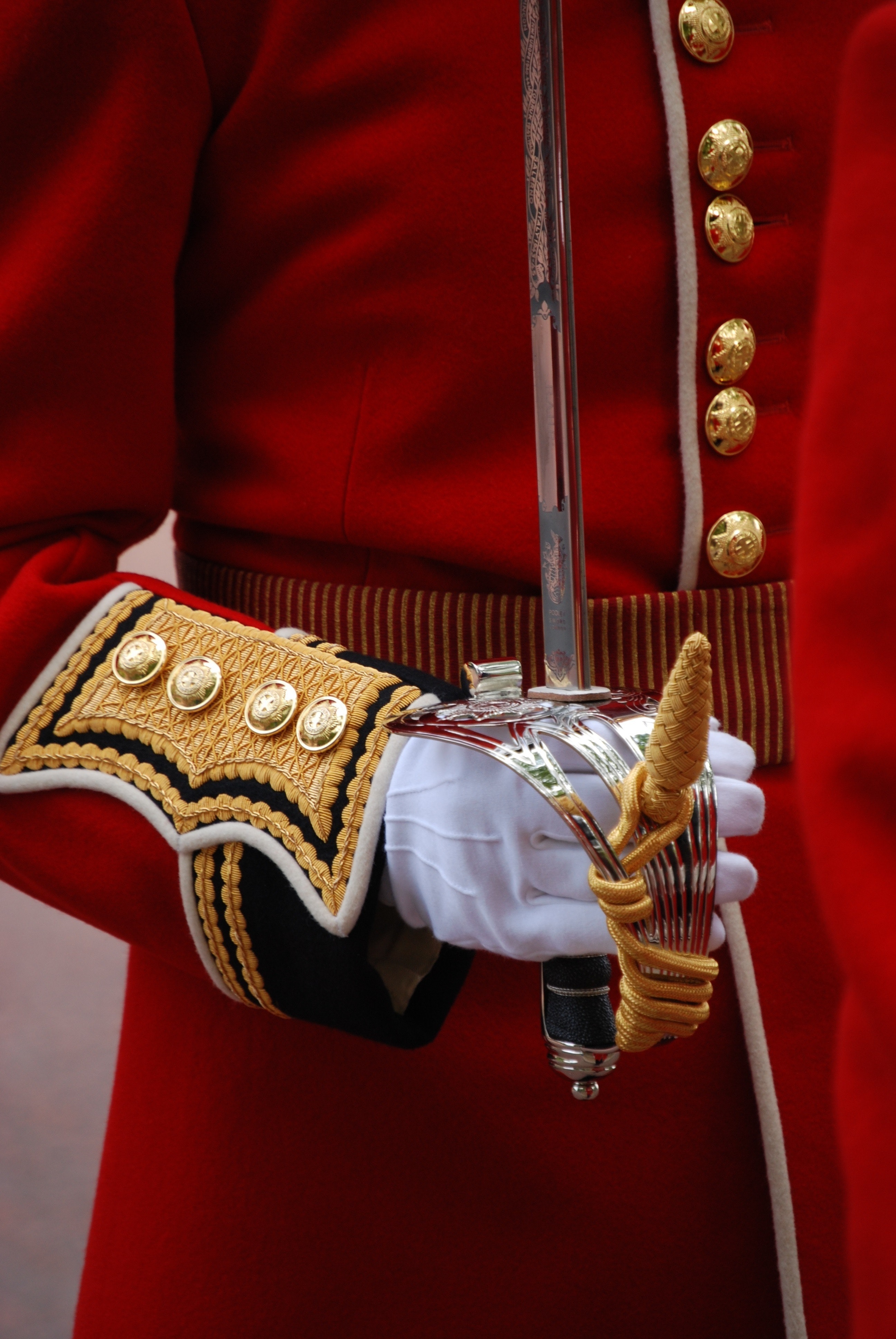 Reason why British guards wear strap under lips instead of chins