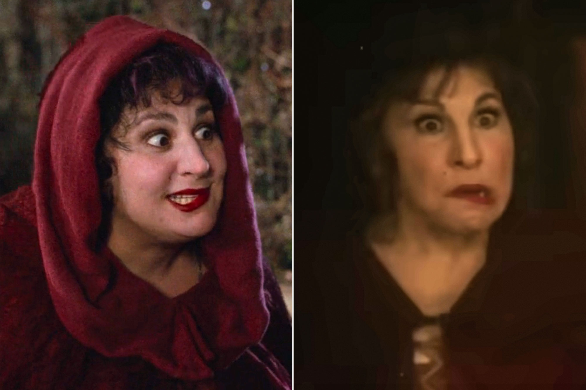 Kathy Najimy explains why Mary's crooked mouth is on the other side in Hocus Pocus 2