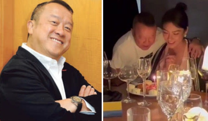 [Watch] Malaysian Model Steals Limelight After Getting A Kiss From HK Comedian Eric Tsang