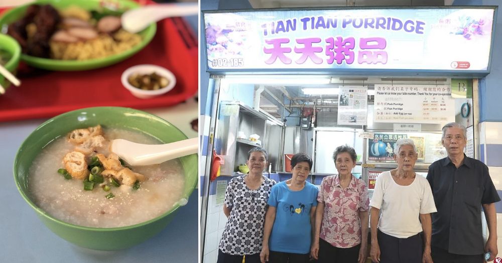 5 elderly siblings, combined age of 408, closing porridge stall in Chinatown by end-October