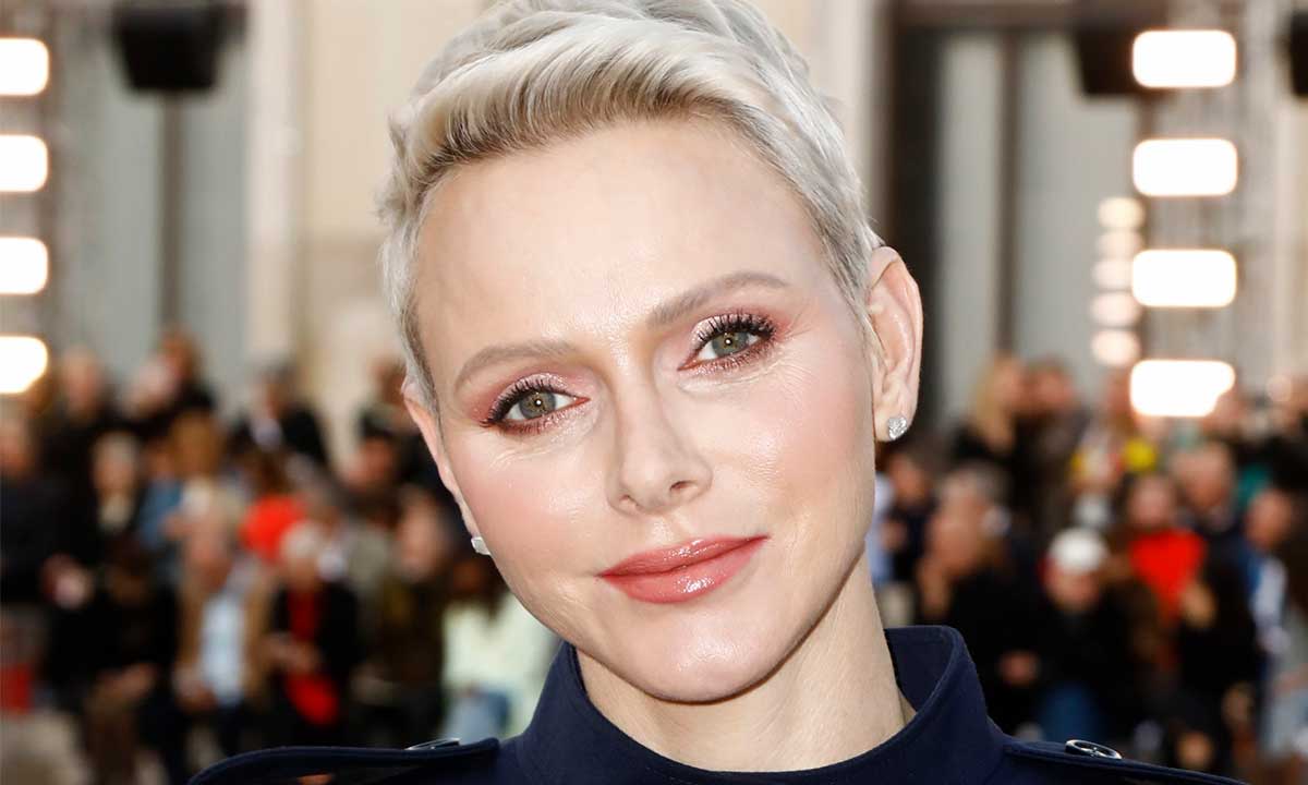 Princess Charlene oozes glamour in designer blazer and boots