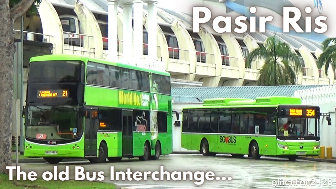 Buses in Old Pasir Ris Bus Interchange, Singapore