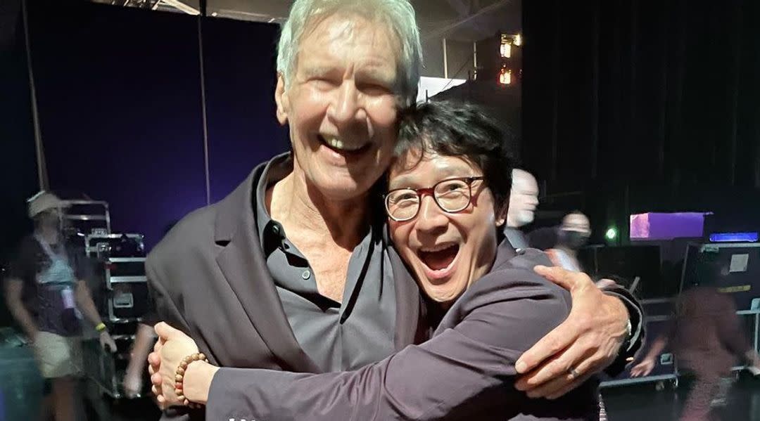 Harrison Ford, Ke Huy Quan Have Heartfelt 'Temple Of Doom' Reunion: 'I Love You, Indy'