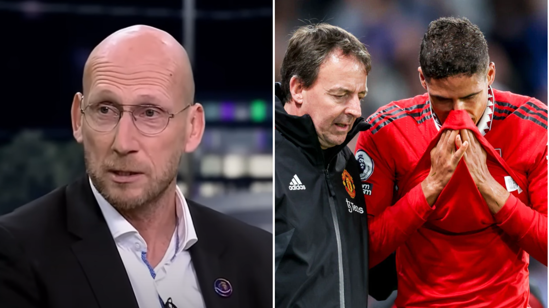 ‘I can’t understand this’ – Jaap Stam questions Raphael Varane’s ’emotional’ reaction after suffering injury blow against Chelsea