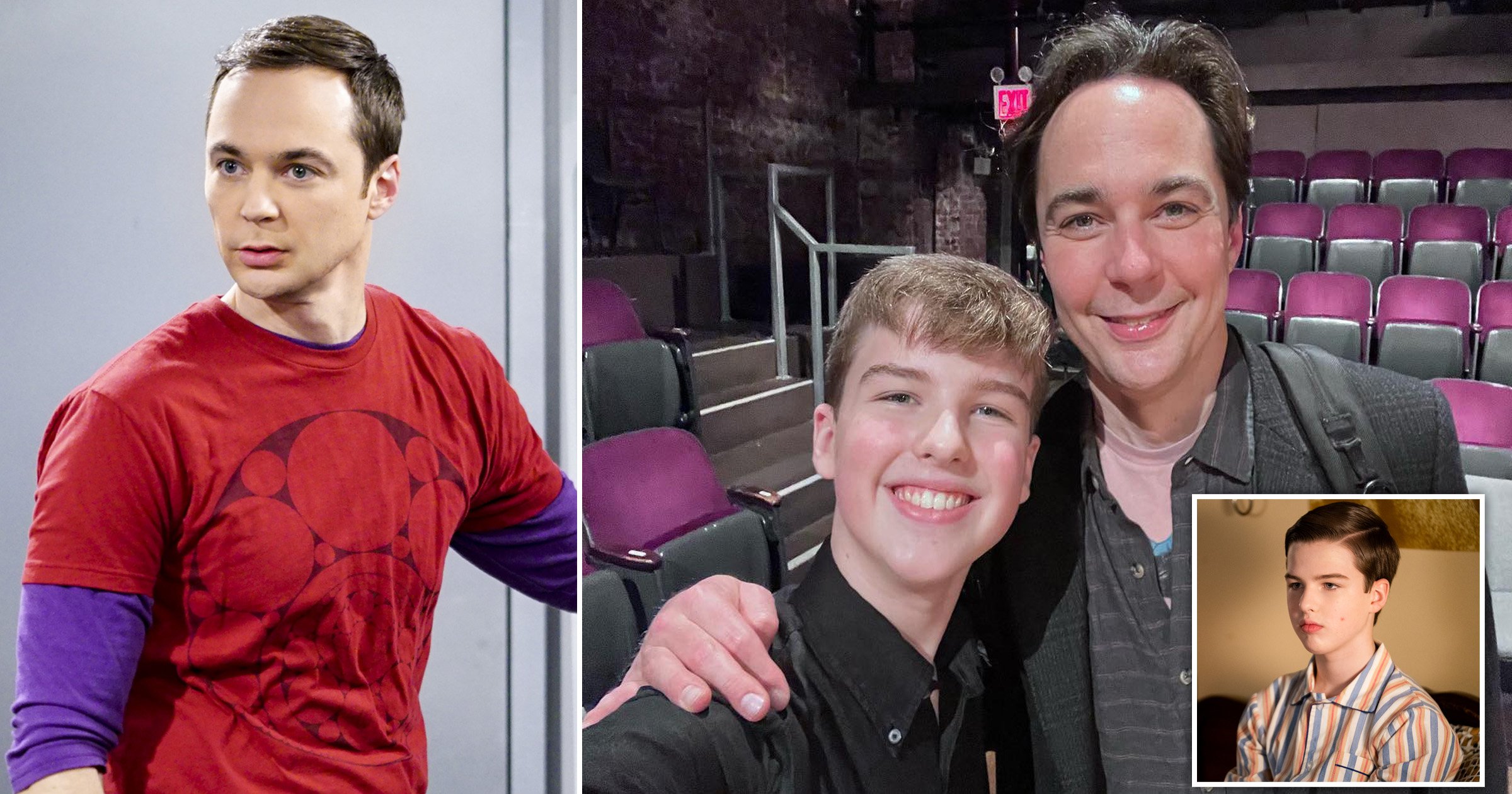 The Big Bang Theorys Jim Parsons Reunites With Babe Sheldon Co Star Iain Armitage In Double