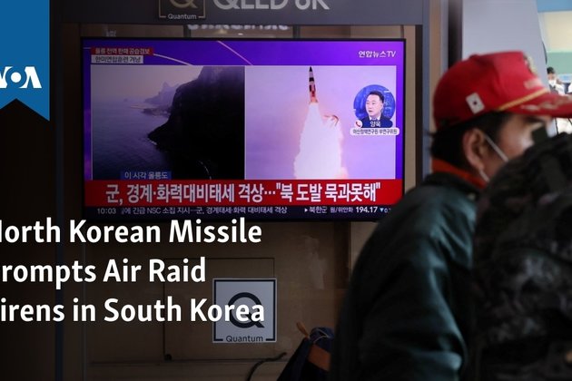 North Korean Missile Prompts Air Raid Sirens in South Korea