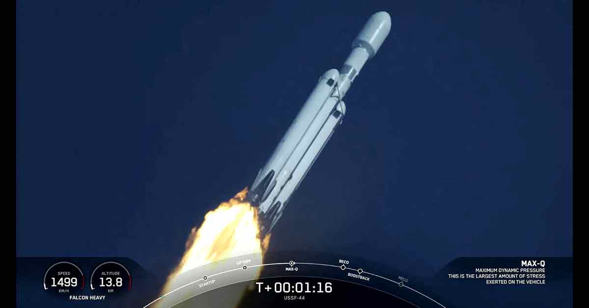 SpaceX重型火箭升空 为美军执行机密任务