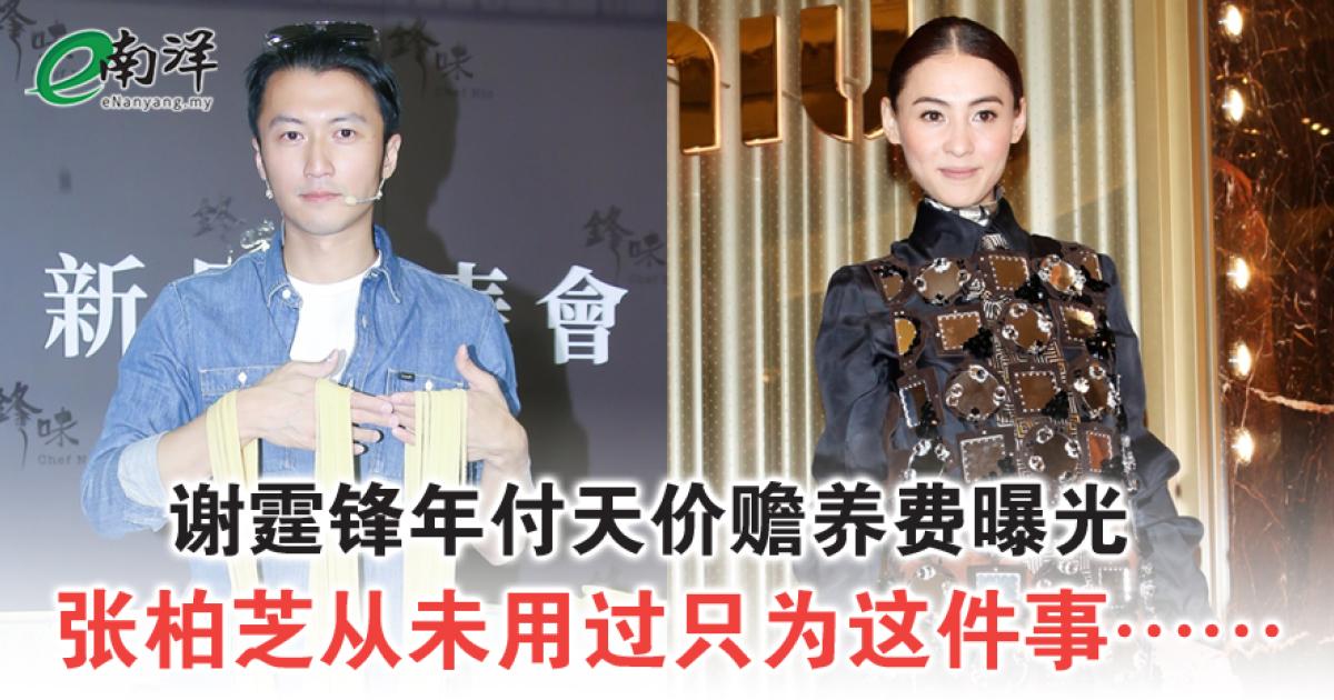 谢霆锋年付天价赡养费曝光 张柏芝从未用过只为这件事…… 扮谢霆锋致富！ 他3年内狂赚七位数