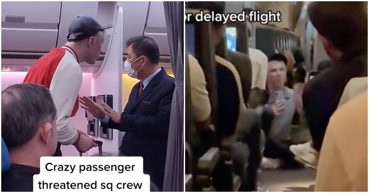 ‘Aggressive’ man escorted off plane blacklisted by SIA after hitting an employee on another flight