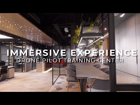 Aspiring Modern Futuristic Workspace | Aspire Tower @ KL Eco City | Drone Academy interior design