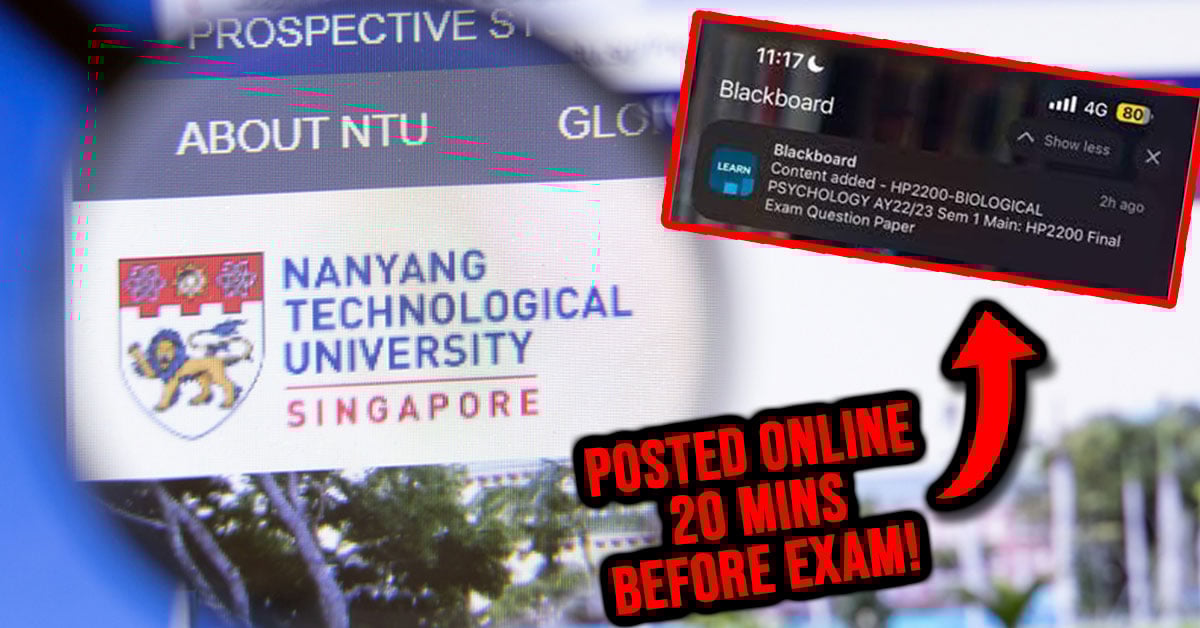 218 NTU Students Have to Retake Exams As Someone Uploaded Them in Their Learning Platform