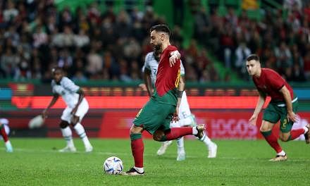 World Cup: Bruno Fernandes scores double as Portugal warm up with big win over Nigeria