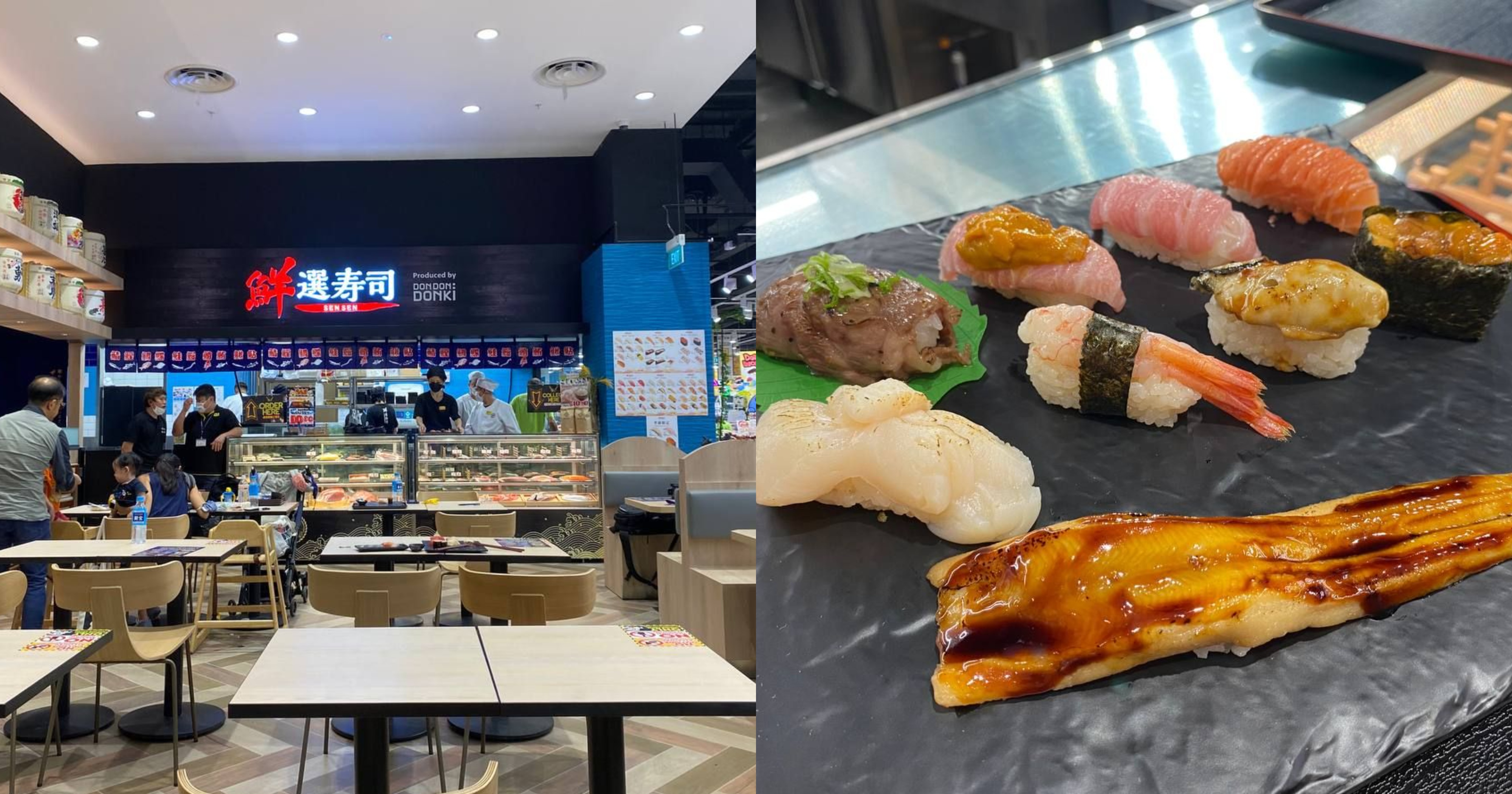 Don Don Donki launches new dine-in sushi concept at Jurong Point, mostly S$1-S$3 per piece