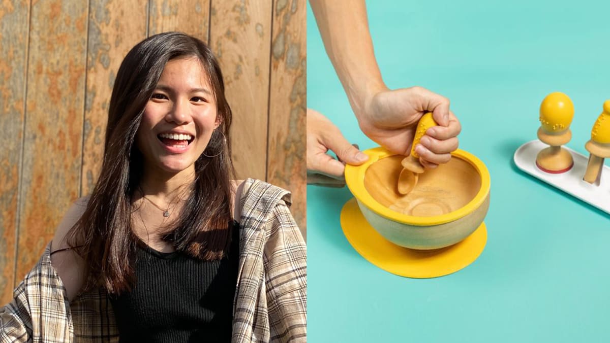 This 22-year-old product designer created toys to help visually impaired babies enjoy their food