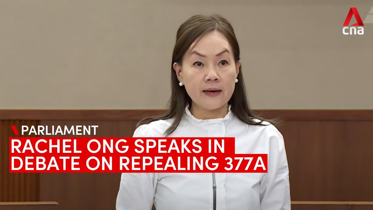 Rachel Ong speaks in debate on repealing Section 377A