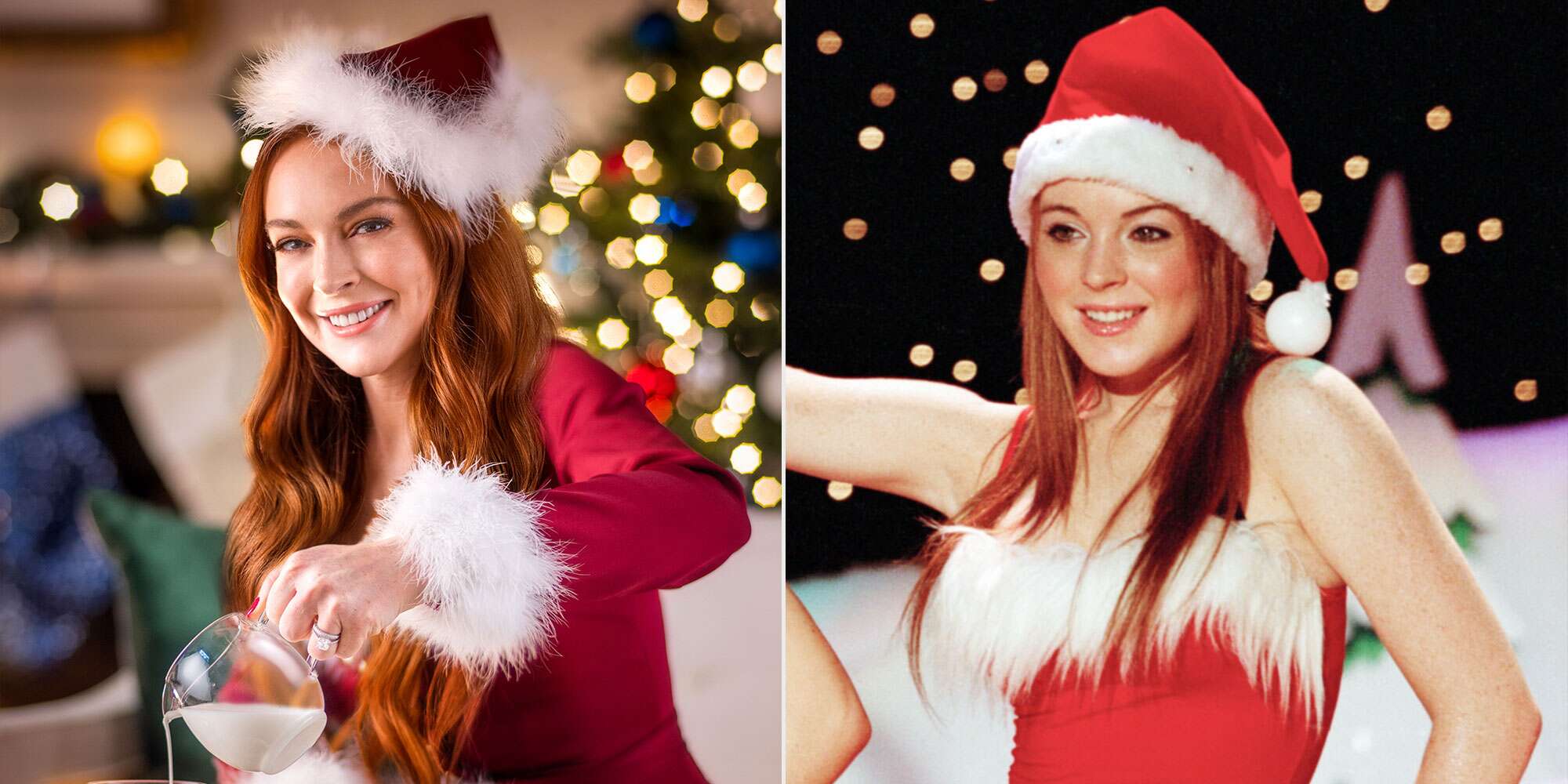 Lindsay Lohan recreates Mean Girls Christmas outfit in new commercial for horrifying Pepsi-milk cocktail