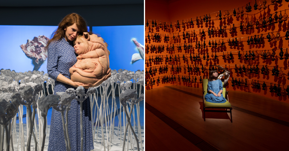 Hyperrealistic hybrid sculptures that reimagine reality at ArtScience Museum till Jan. 29, 2023