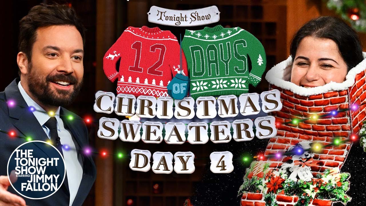 12 Days of Christmas Sweaters 2022: Day 4 | The Tonight Show Starring Jimmy Fallon