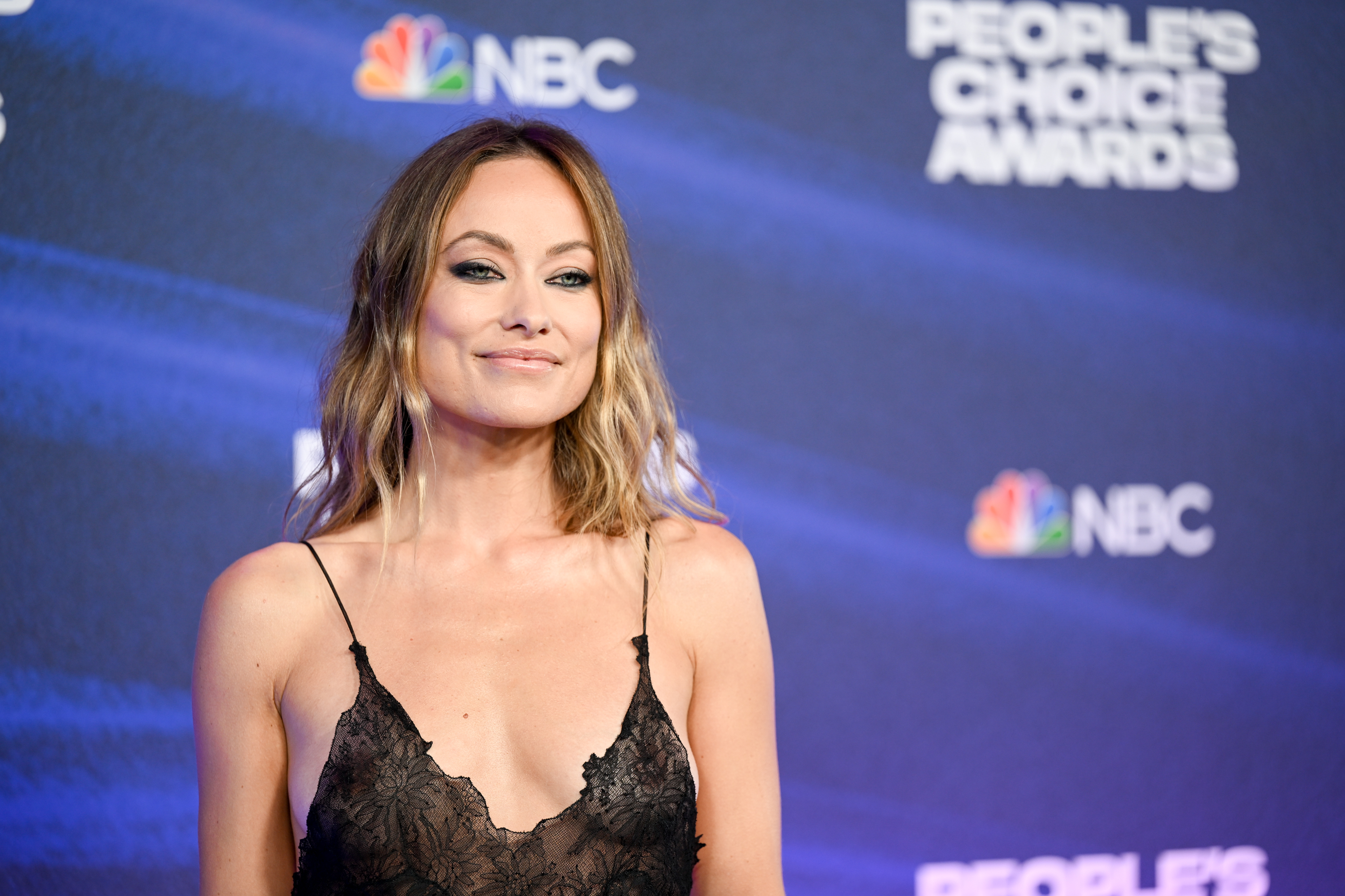 Olivia Wilde wins People’s Choice Awards red carpet with stunning sheer gown after Harry Styles split
