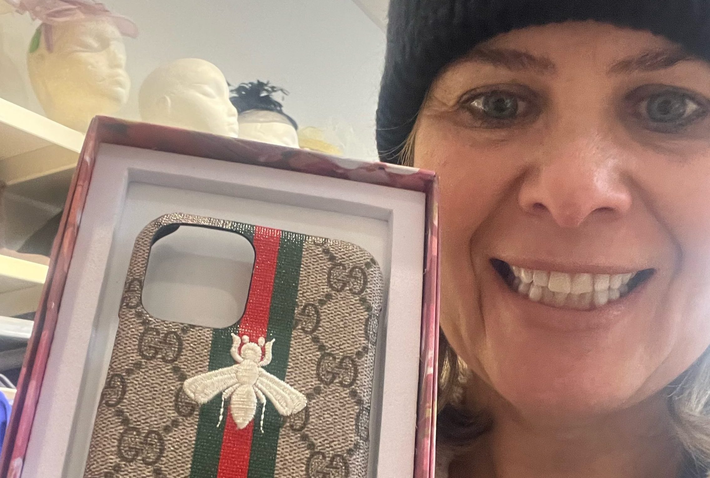 Charity shop challenge: How I got Christmas gifts for all my family for less than £70 – including a £200 Gucci phone case!
