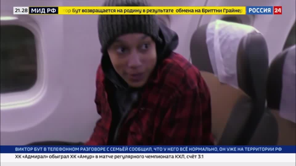 Russian tv shows griner, bout after prisoner swap