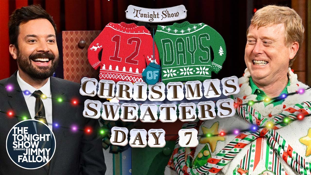 12 Days of Christmas Sweaters 2022: Day 7 | The Tonight Show Starring Jimmy Fallon