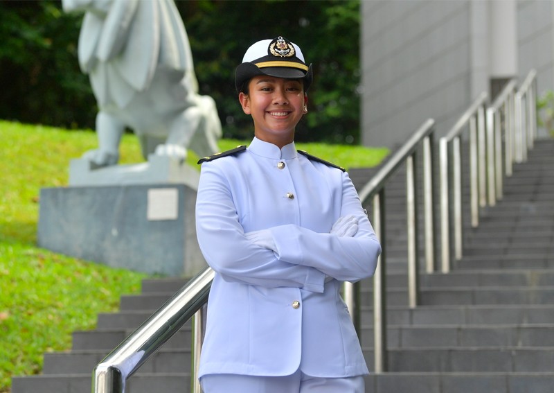 Singapore's first female Malay naval officer among 407 officer cadets commissioned