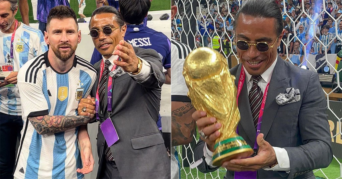 Salt Bae slammed for touching World Cup trophy on pitch after final