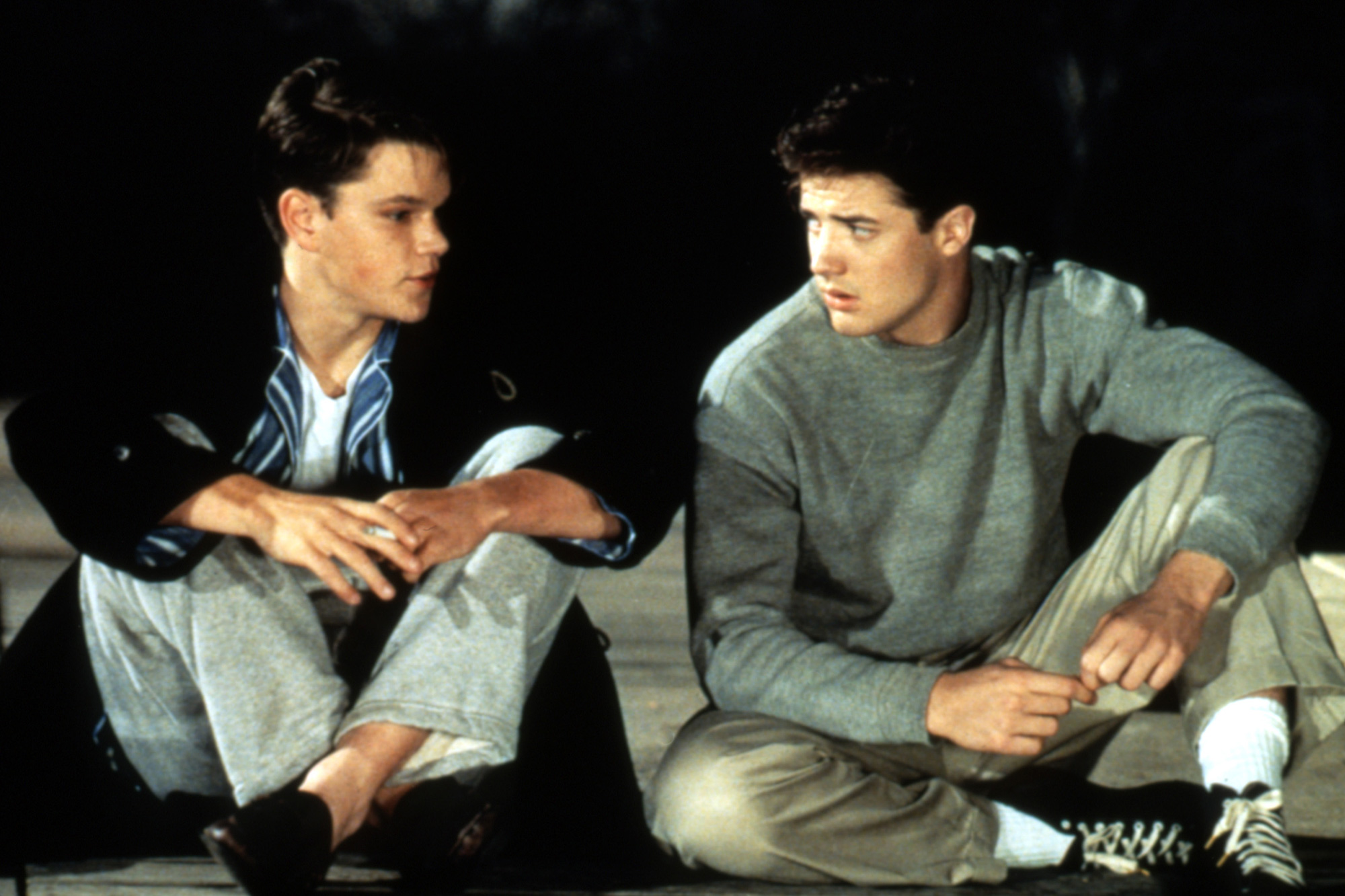 Brendan Fraser says he and Matt Damon were fully nude during School Ties shower scene