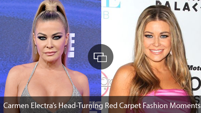 Carmen Electra Makes a Rare Red Carpet Appearance in a Plunging Gown & 51 Looks Good on Her