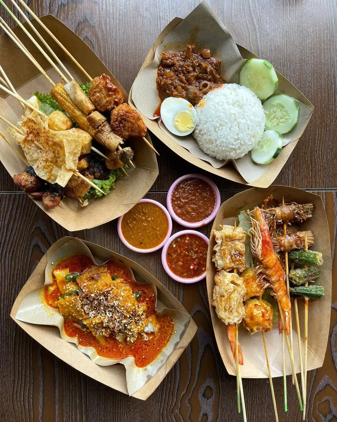 Get your fix of nasi lemak, Malaysian-style curry chee cheong fun & tasty skewers from just S$1 at Kati Lok Lok in Upper Thomson