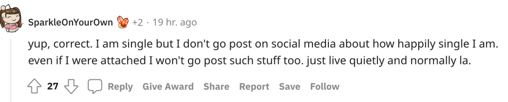 Netizen asks if Singaporeans are unhappy with being single ‘because of societal pressure’