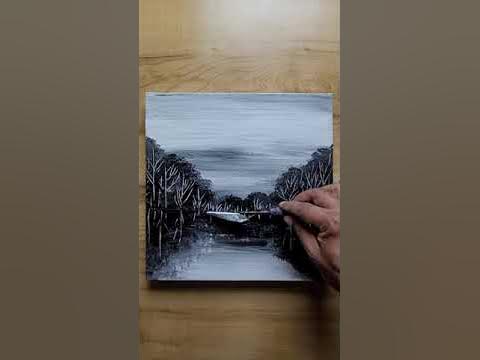 Easy Acrylic Painting Technique / #short