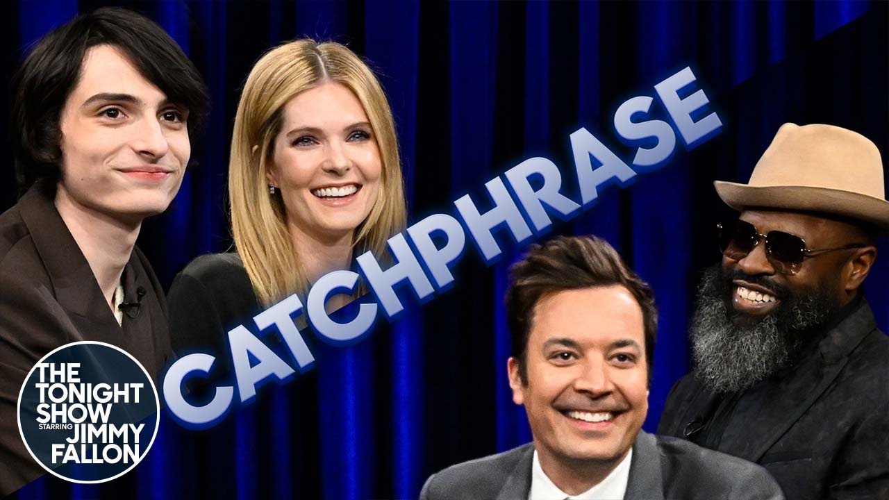 Catchphrase with Finn Wolfhard and Meghann Fahy | The Tonight Show Starring Jimmy Fallon