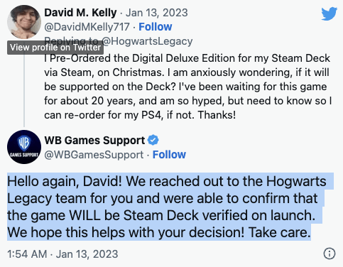 官方确认！《霍格沃兹之遗》完美适配SteamDeck