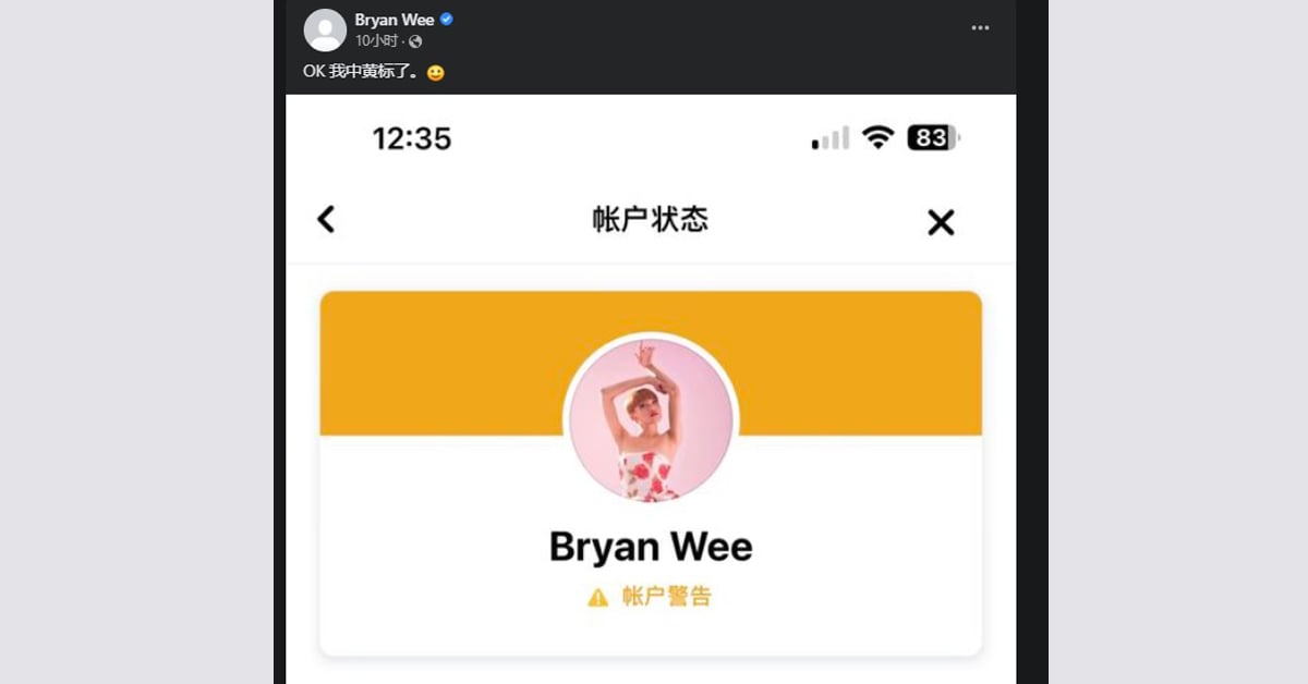 疑分享裸露 性行为内容 Bryan Wee中黄标