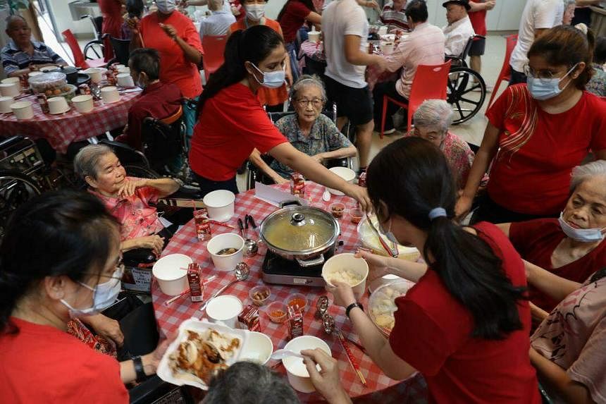 Nursing home residents help whip up special home-cooked dinner for Chinese New Year